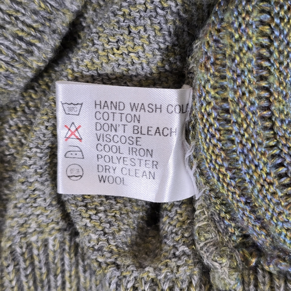 Vintage Hugo Design Geometric Wool Blend Knit Sweater Size Large - Picture 6 of 7